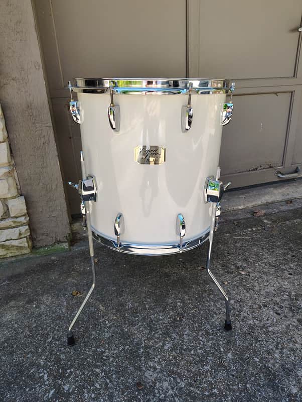 Pearl Export Series 14x14 Floor Tom - White Wrap image 1