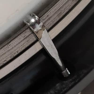 Vintage USA Banjo Rim w/ Head 16 Lug Remo USA 11" Phenolic Resin Hoop 5 String image 7