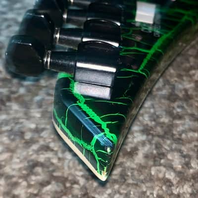 Jackson X Series Soloist SLX DX green crackle electric guitar image 10