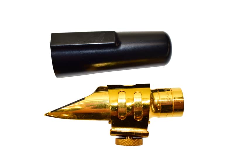 Otto Link Super ToneMaster 7 Metal Alto Saxophone Mouthpiece, Gold w/ Cover & Ligature image 1