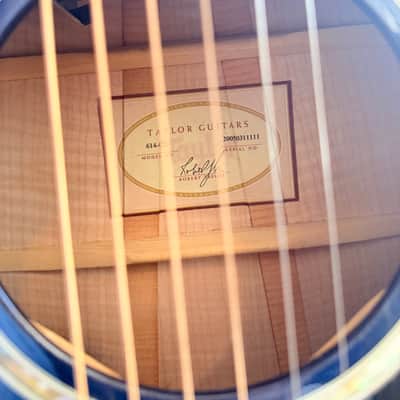 Taylor 614ce pacific blue acoustic-electric guitar 2005 image 7