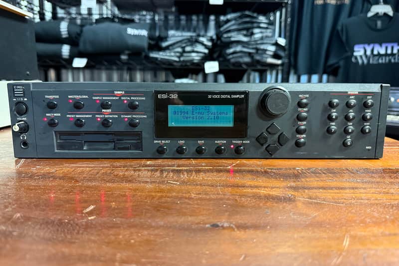 E-MU Systems ESI-32 Rackmount 32-Voice Sampler Workstation 1994 - Black image 1