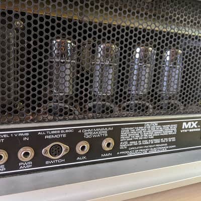 Peavey VTX MX Tube Amp Head In Factory Flight Case Powers Up, Tubes Glow, Fan Runs, No Sound image 9