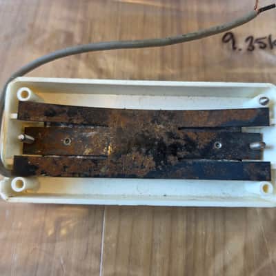 Vintage 1960's DeArmond Mustache Gold Foil Electric Guitar Pickup w/ Ring for Harmony Rocket! image 3