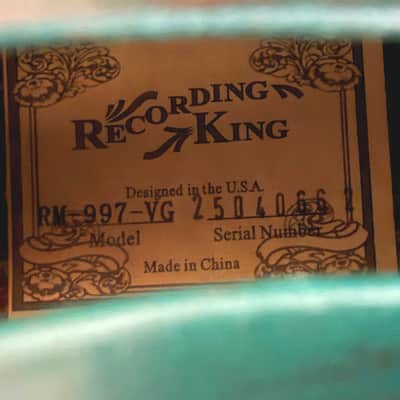 Recording King Swamp Dog Style-O, 2025 Model in Distressed Vintage Green image 4