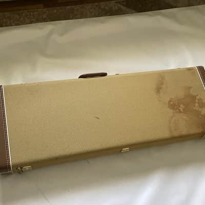 2004 G&G Fender USA Deluxe Stratocaster Telecaster 50th Anniversary Hardshell Guitar Case Orange Interior image 1