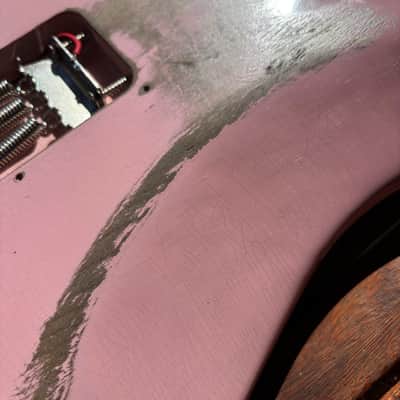 Fender Player Stratocaster Body Shell Pink Nitro Refinish image 11