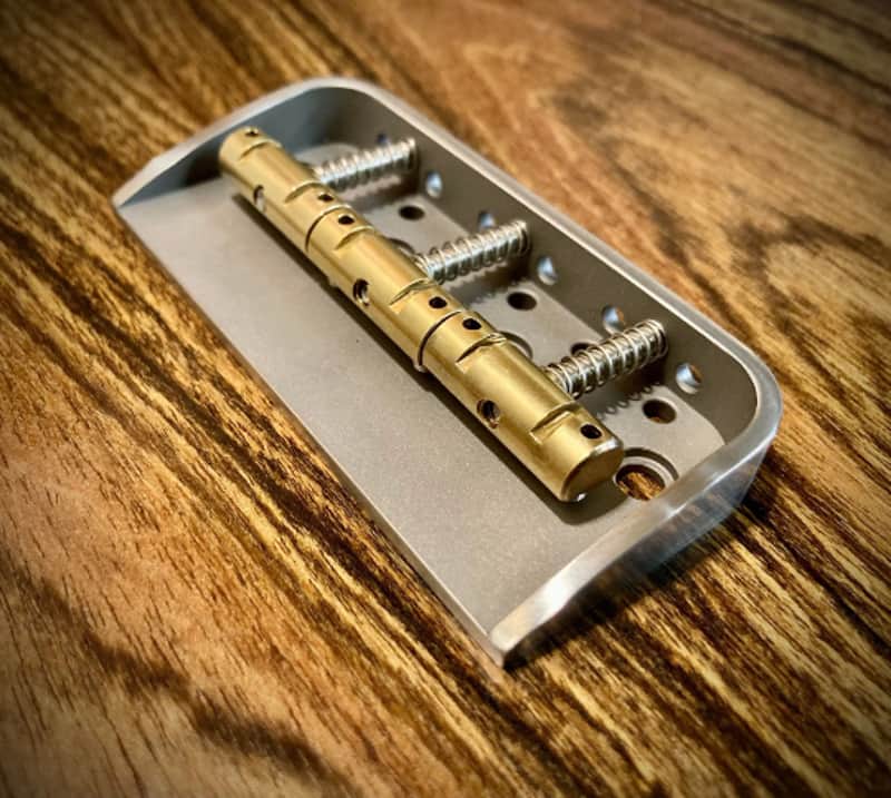 Van Dyke-Harms Telecaster Hybrid Half-Bridge and Comp Saddle Set 2021 Stainless Steel image 1
