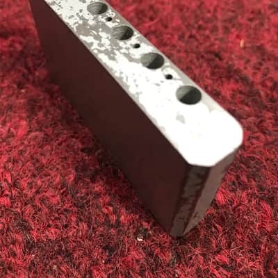 Fender Stratocaster Left Handed Bridge Steel Tremolo Block 1968 1969 1970 1971 image 8