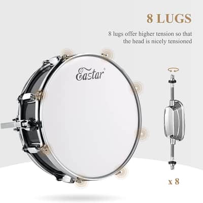 Eastar Drum Set for Adults- 18-inch Full-Size Drum Kit for Drummers, 4 Drum 2 Cymbal Drum image 3