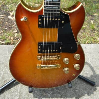 Yamaha SBG-2100 1985 - 1986 - Cherry Sunburst image 2