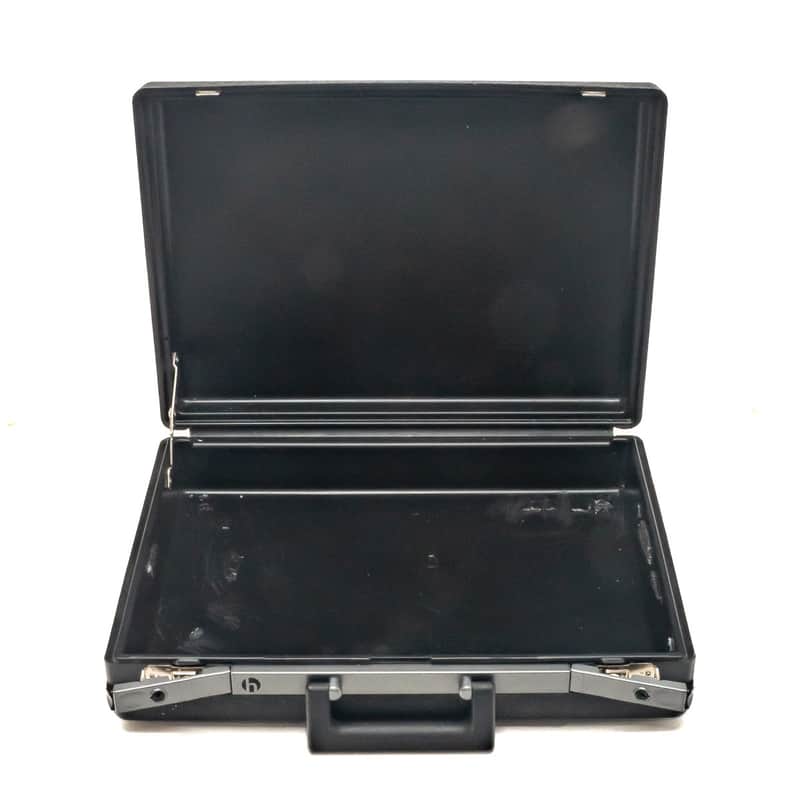 Hofbauer 17"x13"x4" Double Walled Plastic Executive Suitcase Grey USED image 1