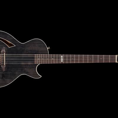 ESP Eclipse Semi-Acoustic Nylon - See Thru Black - Custom Shop image 4