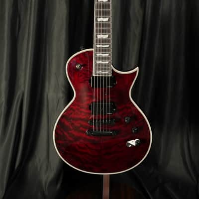 ESP LTD EC-1000 QM with Ebony Fretboard 2025 See Thru Black Cherry image 1