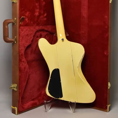 777 Guitars Custom Reverse T-Bird Bass Vintage White Relic w/HSC image 3