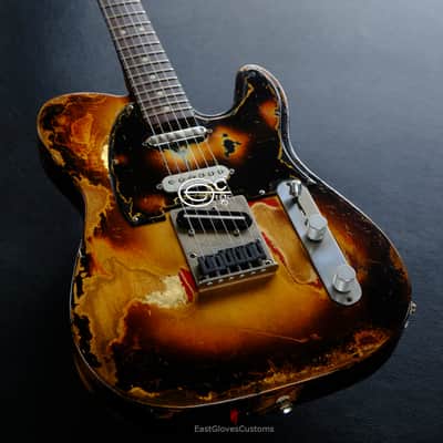 Fender Telecaster Nashville Deluxe Series Copper Gold with Gold Leaf ONE-OF-A-KIND Heavy Aged Relic image 6
