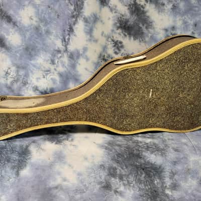 Vintage RARE 1950 Branded Gieb Gibson Epiphone Guild Brown Soft Shell Guitar Case image 2