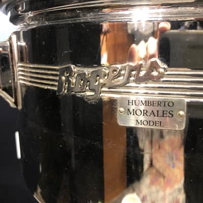 Rogers 1960s “Humberto Morales Model” 13”+14” Brass Timbales with