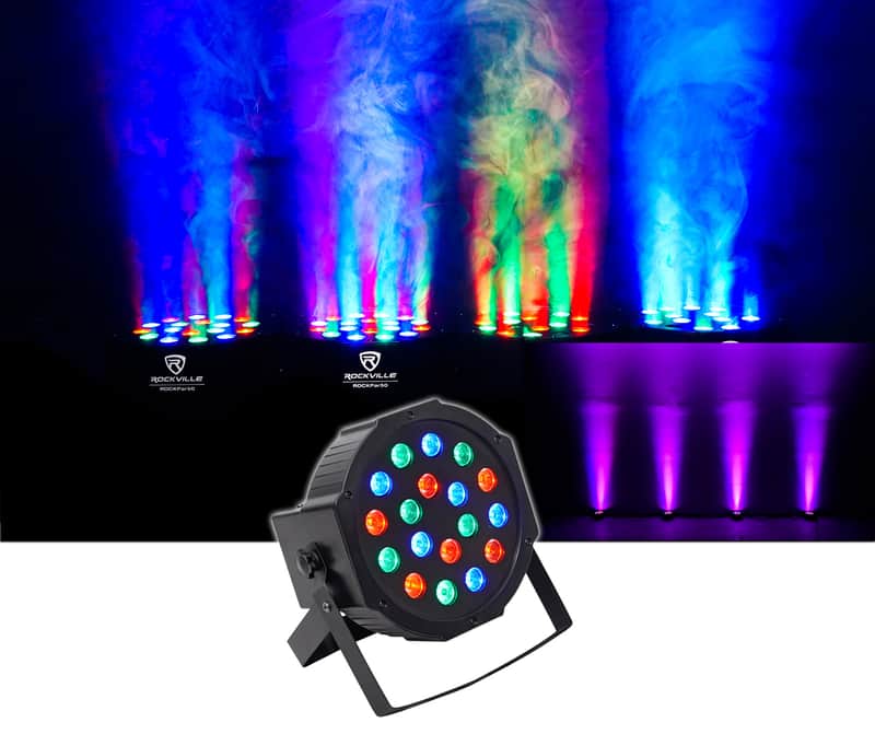 Rockville RockPAR50 Church Stage Performance Design Wash Light Lighting Fixture image 1