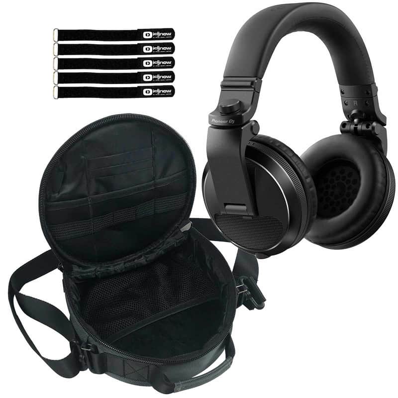 Pioneer DJ HDJ-X5 Professional Over-Ear Black DJ Headphones w Carry Case image 1