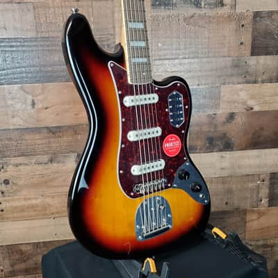 Squier Classic Vibe Bass VI Guitar, 3-tone Sunburst #629 image 2