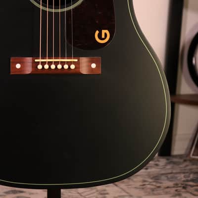 Gretsch Jim Dandy Deltoluxe Dreadnought - Walnut Fingerboard, Black image 3