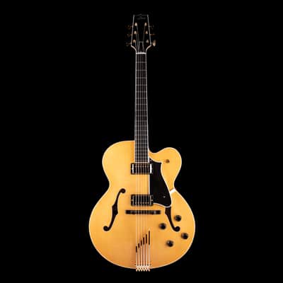 Heritage Eagle Classic Hollow Antique Natural Electric Guitar with Case image 2