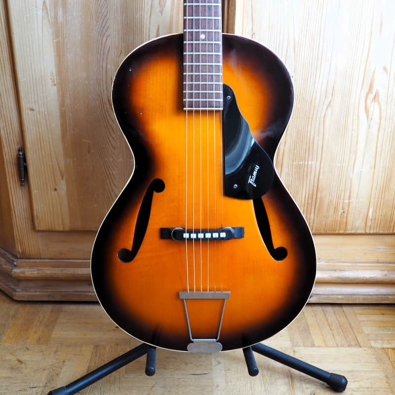 VIDEO! 1973 Framus 5/51 Studio "parlor-sized" Archtop - made in Germany - pro setup, player ready image 1