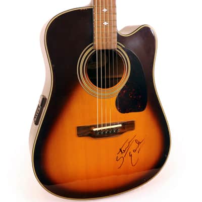 1993 Epiphone PR350 CE/VS - Steve Earle signed image 3