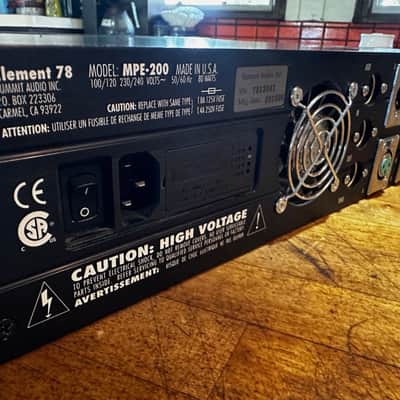 Summit Audio Element 78 Model MPE-200 Digitally-Controlled 2-Channel Mic Pre / Equalizer - Incredible Mic Pres/EQ! image 6
