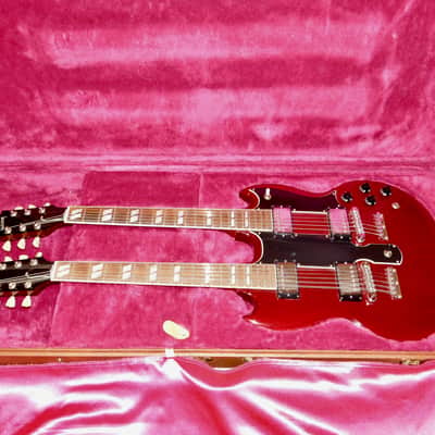 Gibson EDS-1275 Double Neck Electric Guitar 1995 Vintage Cherry image 2