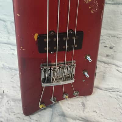 Hondo Alien Headless Bass 80s 4 String Bass Guitar  - AS IS image 7