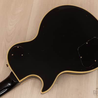 1981 Greco Super Real Custom EG1000 Black Beauty Vintage Guitar w/ Maxon Dry Z Pickups, Bigsby B7, Case image 15