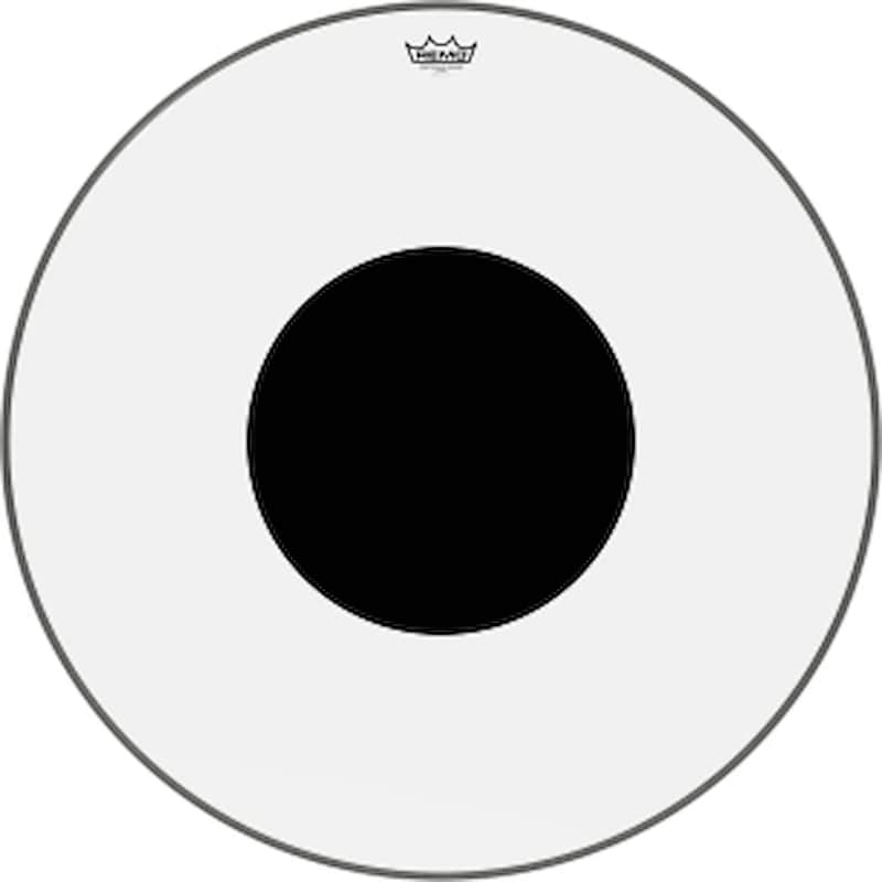 Remo Controlled Sound Series Clear Black Dot Drumhead - for Bass Drum