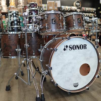 Demo Sonor Momentum Beech 5-pc Shell Pack 22/10/12/14/16 (California Burl) image 3