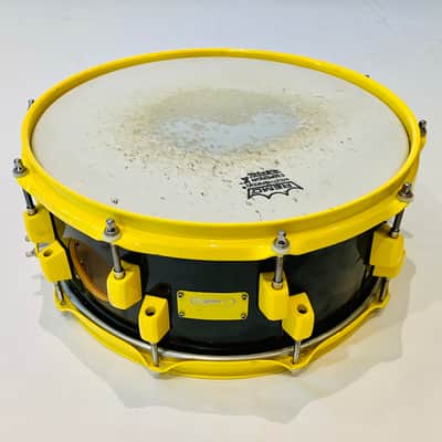 Immagine OCDP Custom 14x6.5 Maple Black and Yellow Snare Drum - 3