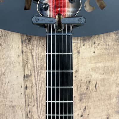 Mayones Regius Core 7 Quilt Maple 2018 Trans Galaxy Eye Red Gloss image 5