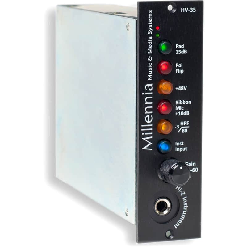 Millennia Media HV-35 Single Channel 500-Rack Microphone Preamplifier image 1