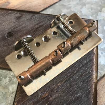 Real Life Relics Fender® Aged Vintage Mod 2-Saddle Telecaster® Bass Bridge (Fender® SKU 0073882049 / 0073882000)    [J3]