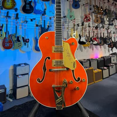 USED Gretsch G6120T Chet Atkins - Orange Stain, w Gretsch Case, Free Ship, Clean image 9