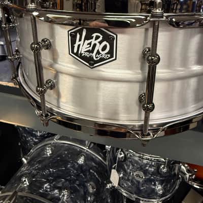 Hero Drum Works Aluminum 14x5.5” Snare Drum image 2
