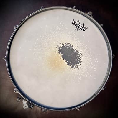 PEARL DRUMS  3-1/2” x14” Free Floating Steel Shell  Piccolo Snare Model number SL-8114P 1997 - Black image 2