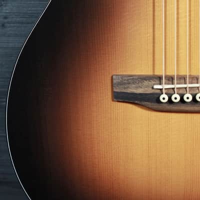 Martin OMC-10E Modern Burst Acoustic-Electric Guitar | Solid Sapele / Spruce Orchestra Model Cutaway image 18