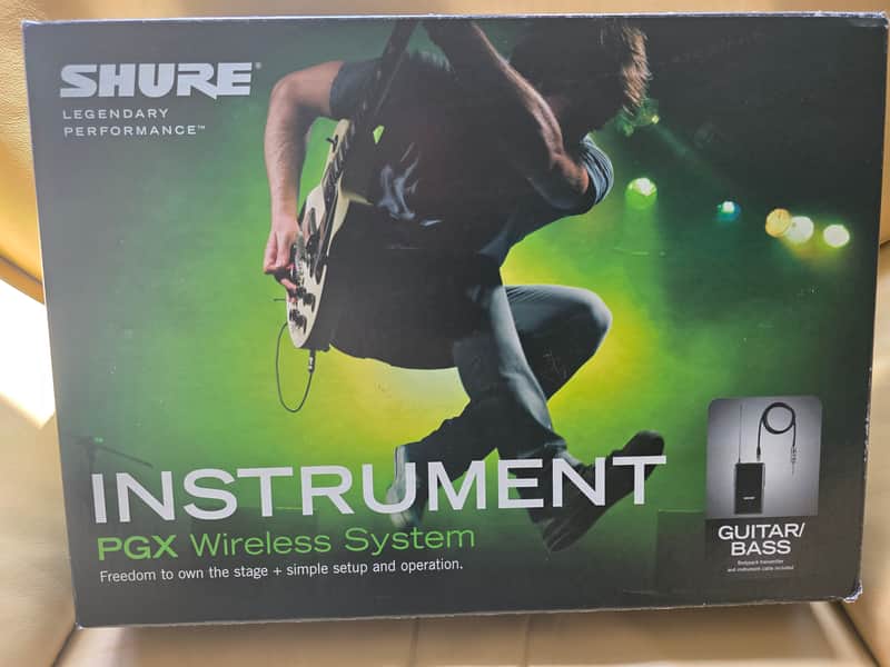 Shure PGX14-H6 Wireless System w/ Bodypack Transmitter for Guitar/Bass Black NEW image 1