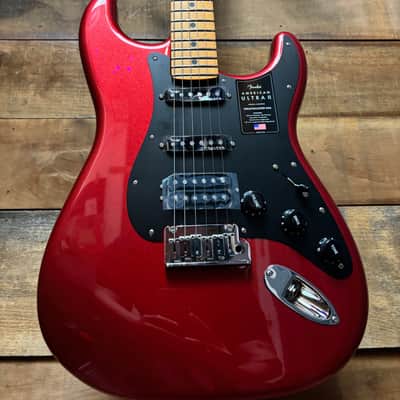 Fender American Ultra II HSS Stratocaster - Sinister Red w/ Hard Case image 2