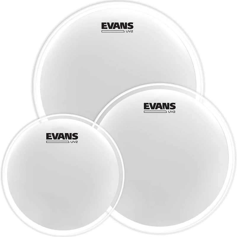Evans ETP-UV2-F UV2 Fusion Coated (10/12/14") Tom Drum Head Pack image 1