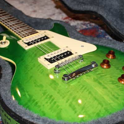 1996 Epiphone Les Paul Trans Green image 1