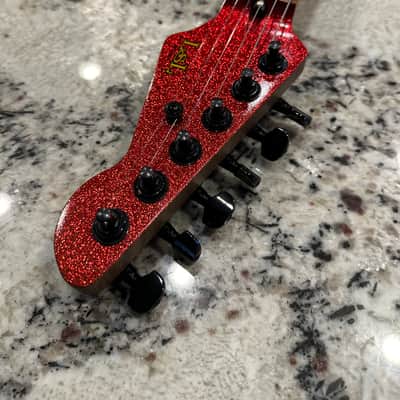 LsL Instruments T Bone 24 Fret - Brilliant Fire Sparkle - Matching Headstock image 7