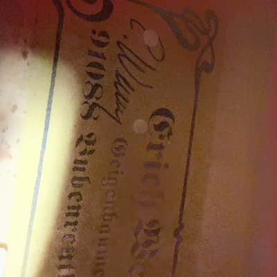 Immagine 1996 Erich Werner 4/4 Violin – Bubenreuth Germany 1996 Erich Werner 4/4 Violin – Bubenreuth Germany – Bow & Fitted Case 1996 - Warm Amber Varnish - 9