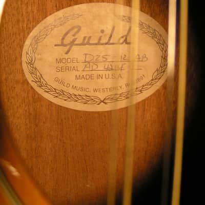 Guild D-25-12 1987 - 1994 - Sunburst image 4